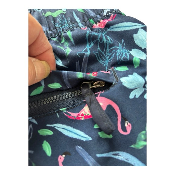 Joules Swim Shorts Mens XXL Blue‎ Flamingo Trunks Drawstring Pockets Lined - Picture 6 of 8